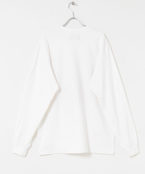THE GOODLAND MARKET（ザグッドランドマーケット）の「TONY　Bigger Love LS Pocket Tee（Tシャツ/カットソー・メンズ・WHT/BURGUNDY・L）」の13枚目の写真