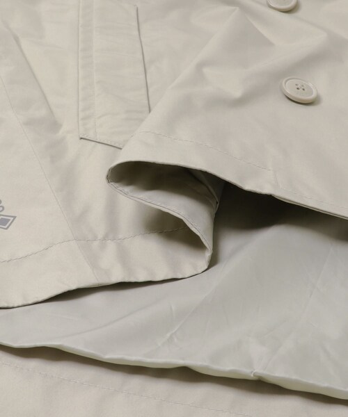 THE GOODLAND MARKET（ザグッドランドマーケット）の「AIGLE　ゴアテックス 2レイヤー ショートトレンチコート（ステンカラーコート・レディース・CASHMERE/NOIR・36/38）」の13枚目の写真