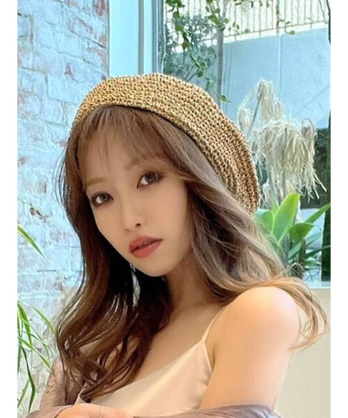 RESEXXY（リゼクシー）の「ペーパーナチュラルベレー帽（ハンチング/ベレー帽・レディース・ブラウン/ベージュ・F）」の7枚目の写真