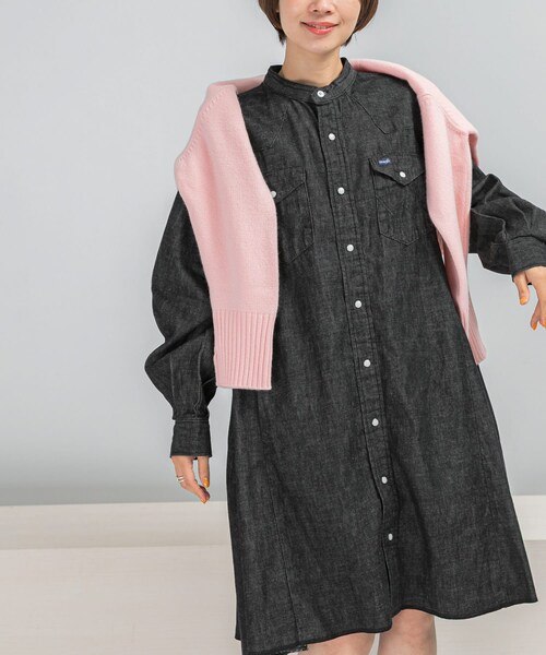 URBAN RESEARCH ROSSO（アーバンリサーチロッソ）の「『別注』Wrangler×ROSSO　WESTERN MINI DRESS（ワンピース・レディース・C00 ブルー/C01 ブラック・M）」の10枚目の写真