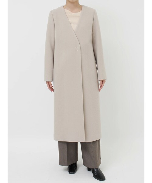 LAGUNAMOON（ラグナムーン）の「ノーカラーウールコート（チェスター