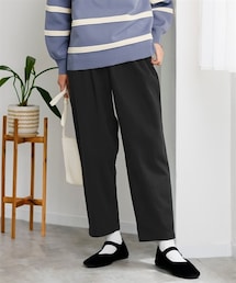 nissen | 大きいサイズ綿100%足のラインを拾わない安心シルエットパンツ（ゆったりヒップ）(パンツ)