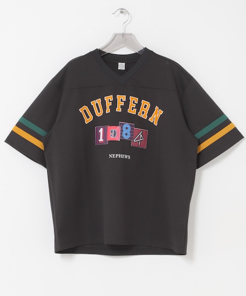 URBAN RESEARCH（アーバンリサーチ）の「The DUFFER N NEPHEWS　MESH FOOTBALL T-SHIRTS（Tシャツ/カットソー・メンズ・WHITE/BLACK・M）」の2枚目の写真