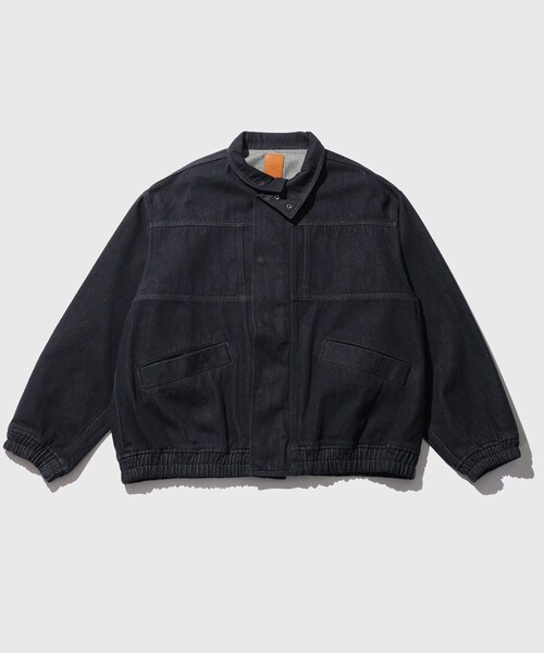 ADAM ET ROPE'(アダムエロペ)の「13oz デニムボマーブルゾン / ADAM ET ROPE' JEANS(ブルゾン・メンズ・ブラック系/ネイビー・L/M)」の12枚目の写真