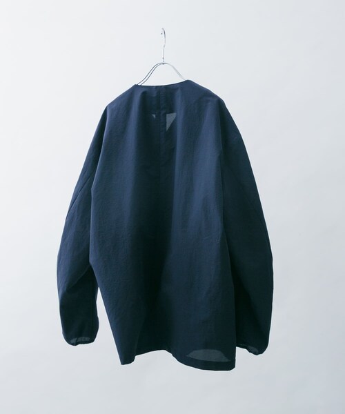 EKAL(エカル)の「『吸水速乾/通気性/軽量』DOT AIR NO COLLOR CARDIGAN(カーディガン/ボレロ・メンズ・ネイビー/ブラック/ブリック・M/L)」の21枚目の写真