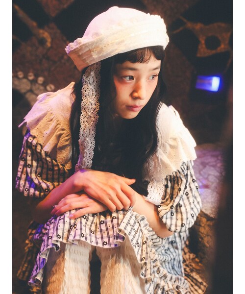 merry jenny（メリージェニー）の「marine lace hat（ハット・レディース・オフホワイト・F）」の2枚目の写真