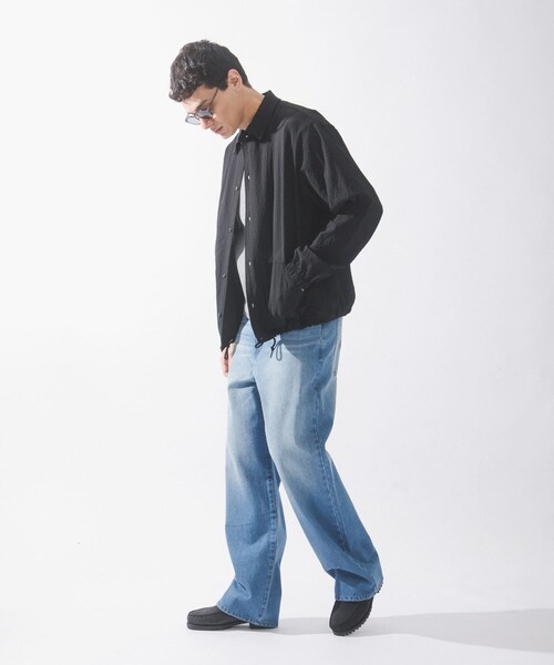 URBAN RESEARCH Sonny Label（アーバンリサーチサニーレーベル）の「シアサッカーコーチジャケット（ブルゾン・メンズ・ブラック/ネイビー/グリーン・M/L）」の10枚目の写真