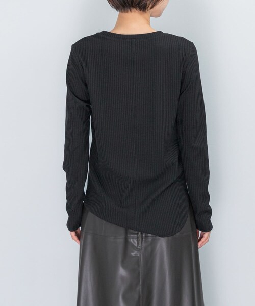 URBAN RESEARCH ROSSO（アーバンリサーチロッソ）の「Uネックリブプルオーバー（Tシャツ/カットソー・レディース・OFF WHITE/RED/BLACK・FREE）」の10枚目の写真