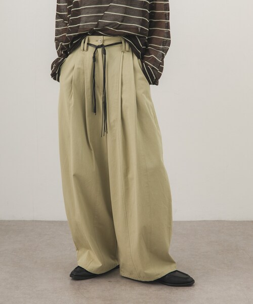KBF（ケイビーエフ）の「ベルトSETオーバルパンツ（その他パンツ・レディース・NAVY/BROWN/BEIGE・36/38）」の18枚目の写真