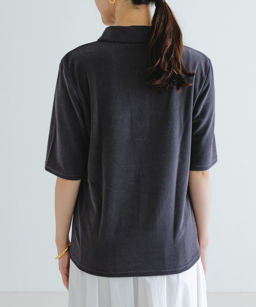 URBAN RESEARCH(アーバンリサーチ)の「パイルポロ衿カットソー(Tシャツ/カットソー・レディース・GRAY/YELLOW・FREE)」の13枚目の写真
