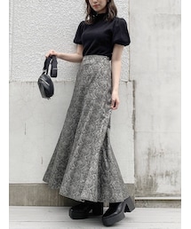 dazzlin | テクスチャーナロースカート(スカート)