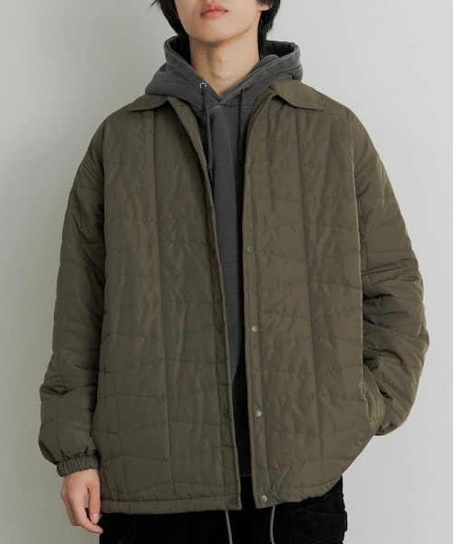 SENSE OF PLACE by URBAN RESEARCH（センスオブプレイスバイアーバンリサーチ）の「パデットキルティングコーチジャケット（その他アウター・メンズ・KHAKI/IVORY/BLACK・M/L）」の3枚目の写真