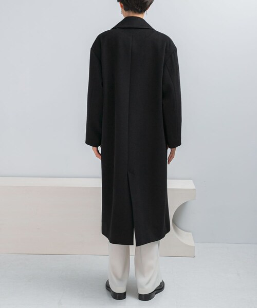 URBAN RESEARCH ROSSO（アーバンリサーチロッソ）の「カシミヤビーバーチェスターコート（チェスターコート・レディース・BLACK・36/38）」の3枚目の写真