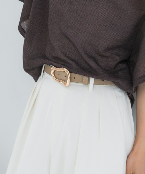 URBAN RESEARCH ROSSO（アーバンリサーチロッソ）の「LE VERNIS　POIRE BELT（ベルト・レディース・ブラック/ブラウン/モカ・-）」の13枚目の写真