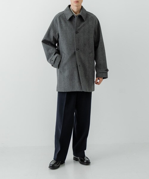 URBAN RESEARCH（アーバンリサーチ）の「WINDPROOF TWEED HALF COAT（テーラードジャケット・メンズ・BROWN/CHARCOAL・M/L）」の10枚目の写真