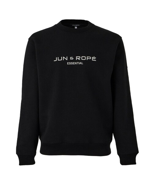 ROPE'（ロペ）の「【ESSENTIAL】フロントロゴ裏起毛トレーナー/セットアップ対応（スウェット・レディース・ブラック/グレー・L/M/XL）」の7枚目の写真