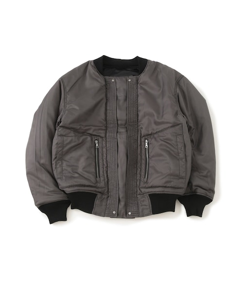 ADAM ET ROPE'（アダムエロペ）の「【BAL/バル】SPIEWAK DOUBLE ZIP BOMBER JACKET（MA-1・メンズ・ブラック/カーキ・2/3）」の6枚目の写真