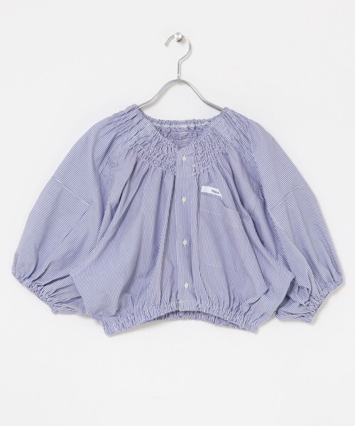 THE GOODLAND MARKET（ザグッドランドマーケット）の「77circa　make shirring neck shirt（シャツ/ブラウス・レディース・stripe 1/stripe 2/stripe 3/stripe 4/stripe 5/stripe 6/stripe 7/stripe 8・One）」の7枚目の写真