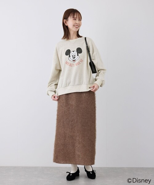 ROPE' PICNIC（ロペピクニック）の「MICKEY MOUSE/プリントスウェット（スウェット・レディース・キナリ/グリーン・38）」の8枚目の写真