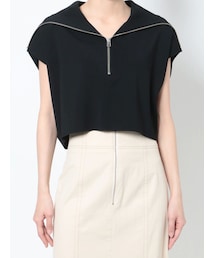 LAGUNAMOON | ショートZIPニットプルオーバー(ニット/セーター)