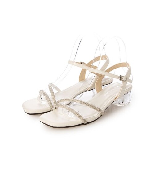 carino(カリーノ)の「モード エ ジャコモ カリーノ MODE ET JACOMO carino クリアヒールサンダル (パンプス・レディース・BL/WH/PK・S/22.5cm/M/23.5cm/L/24.5cm)」の2枚目の写真