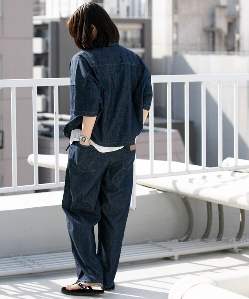 EKAL（エカル）の「『別注』Wrangler×EKAL　ライトデニムリラックスバギーパンツ（デニムパンツ・レディース・USED/O.W・one）」の19枚目の写真