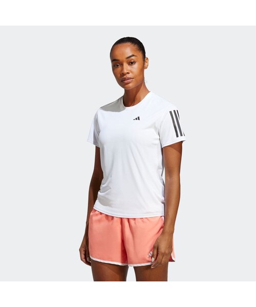 adidas（アディダス）の「オウン ザ ラン 半袖Tシャツ（トップス・レディース・ブラック/ホワイト/パープル/グリーン/セミフラッシュアクア・J/S/S/J/M/J/L/J/XL/J/2XL/M/L/XL/2XL/3XL/J/3XL/XS/5XL/J/XS）」の21枚目の写真