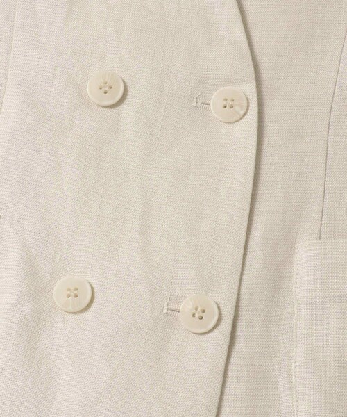 URBAN RESEARCH Sonny Label（アーバンリサーチサニーレーベル）の「リネンノーカラージャケット（ノーカラージャケット・レディース・エクリュ/ネイビー/グレージュ・FREE/Free）」の10枚目の写真