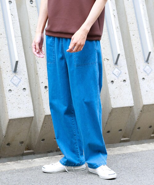 URBAN RESEARCH Sonny Label（アーバンリサーチサニーレーベル）の「接触冷感デニムイージーパンツ（デニムパンツ・メンズ・ブラック/インディゴ/ライトインディゴ・M/L）」の17枚目の写真