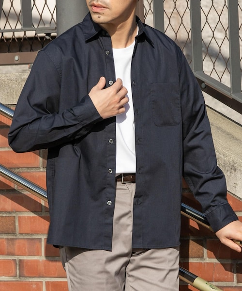 URBAN RESEARCH ROSSO(アーバンリサーチロッソ)の「『防シワ/防臭』アーバンリラックスブロードシャツ(シャツ/ブラウス・メンズ・WHITE/NAVY/BLUE/KHAKI/SAX/CHARCOAL・S/M/L/XL)」の4枚目の写真