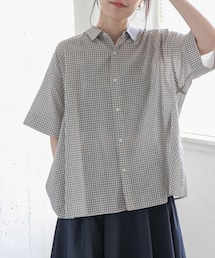 FORK&SPOON | FORK&SPOON　ワイド5分袖シャツ(シャツ/ブラウス)