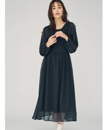 MERCURYDUO | 2WAYオープンショルダードットシャーリングワンピ-ス(ワンピース)