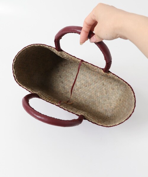 URBAN RESEARCH DOORS（アーバンリサーチドアーズ）の「カラーシーグラストートバッグ（トートバッグ・レディース・D.GRN/BURGUNDY・one）」の20枚目の写真