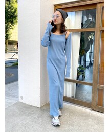 Ungrid | ランダムテレコレイヤードフィットカットワンピース(ワンピース)