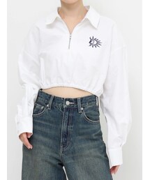 EVRIS | ハーフZIPルーズシャツ(シャツ/ブラウス)