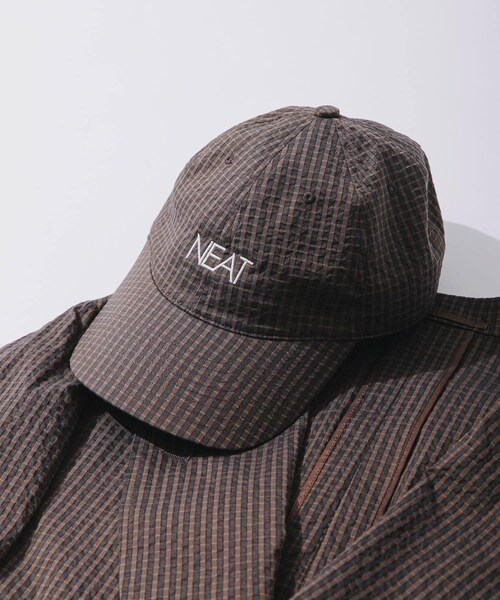 URBAN RESEARCH（アーバンリサーチ）の「『別注』NEAT×URBS　DOT'S SEERSUCKER CAP（キャップ・メンズ・BLACK/BROWN・One）」の19枚目の写真