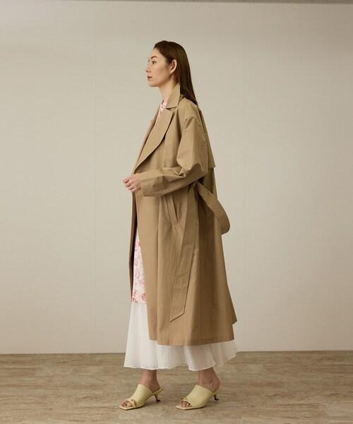 ROPE'（ロペ）の「【軽量】コットンポプリン スプリングコート（トレンチコート・レディース・オフホワイト/ベージュ・36/38）」の21枚目の写真