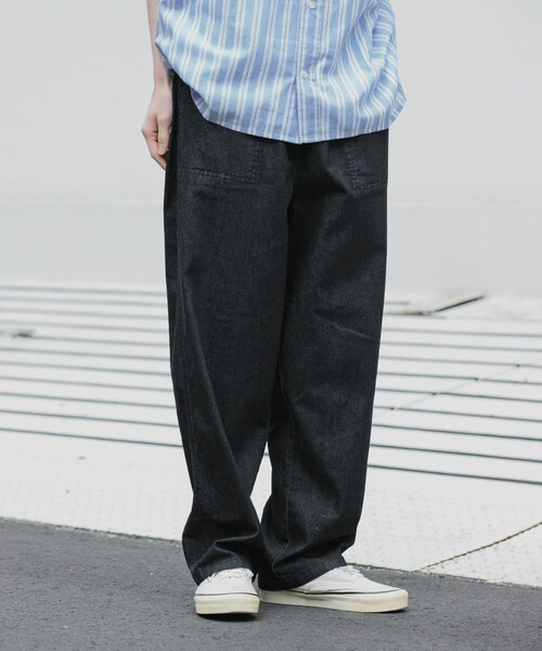 URBAN RESEARCH Sonny Label（アーバンリサーチサニーレーベル）の「接触冷感デニムイージーパンツ（デニムパンツ・メンズ・ブラック/インディゴ/ライトインディゴ・M/L）」の9枚目の写真