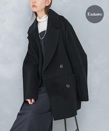 URBAN RESEARCH ROSSO WOMEN | 『一部別注カラー』YENN　DOUBLE FACE PEA COAT(ピーコート)