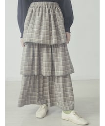 merry jenny | チェックティアードスカート(スカート)