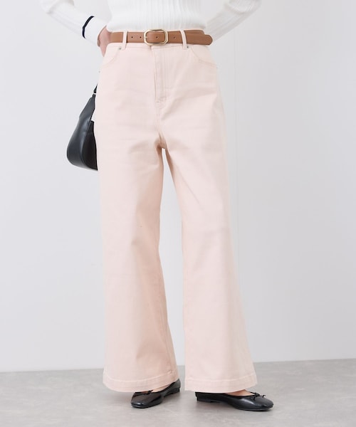 ROPE' PICNIC（ロペピクニック）の「【ウエスト革命デニム】Pinkウエストシェイプワイドデニム（デニムパンツ・レディース・ピンク・36/38/40）」の6枚目の写真