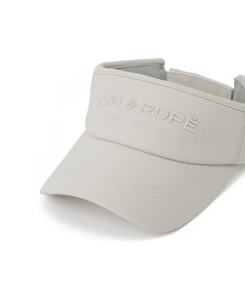 ROPE'（ロペ）の「フロントロゴ幅広バイザー（サンバイザー・レディース・ブラック/グレー/ホワイト/サックス・F）」の19枚目の写真