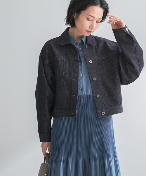 URBAN RESEARCH ROSSO（アーバンリサーチロッソ）の「デニムドルマンジャケット（デニムジャケット・レディース・WHITE/INDIGO・Free）」の16枚目の写真