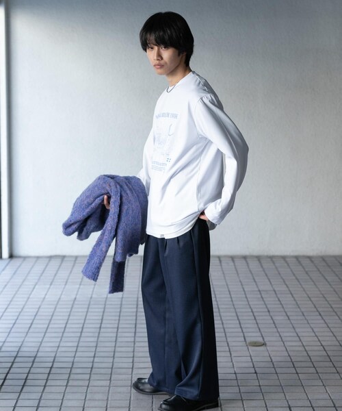 SENSE OF PLACE by URBAN RESEARCH(センスオブプレイスバイアーバンリサーチ)の「Galaxy Graphic Long-Sleeve T-shirts(Tシャツ/カットソー・メンズ・WHITE/BLACK/L.GRAY・M/L)」の9枚目の写真