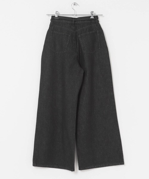ITEMS URBANRESEARCH（アイテムズ アーバンリサーチ）の「ベルト付ワイドデニム（デニムパンツ・レディース・BLU/BLK・S/M）」の11枚目の写真