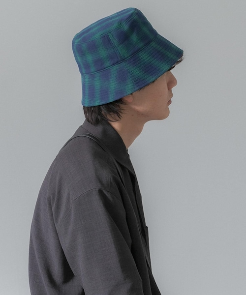 SENSE OF PLACE by URBAN RESEARCH（センスオブプレイスバイアーバンリサーチ）の「『ユニセックス』チェックバケットハットB（ハット・メンズ・BLACK/IVORY/NAVY・one）」の15枚目の写真