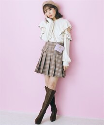 marun | 大きいサイズ　チェックスカショーパンmarun(その他パンツ)