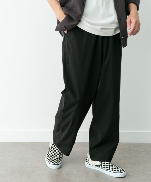 URBAN RESEARCH Sonny Label（アーバンリサーチサニーレーベル）の「リネンタッチポリエステルイージーパンツ（その他パンツ・メンズ・ブラック/チャコール/ネイビー・M/L）」の8枚目の写真