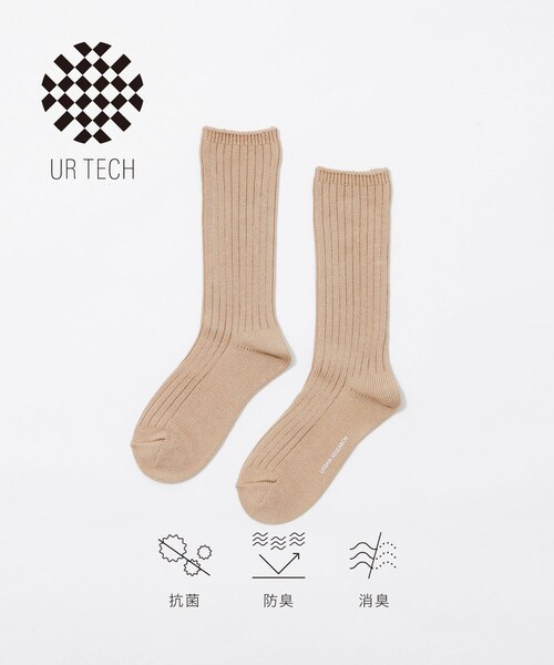 URBAN RESEARCH（アーバンリサーチ）の「『UR TECH』太リブソックス（その他アンダーウェア/インナー・レディース・CCL/BEG/PNK・22-24）」の2枚目の写真