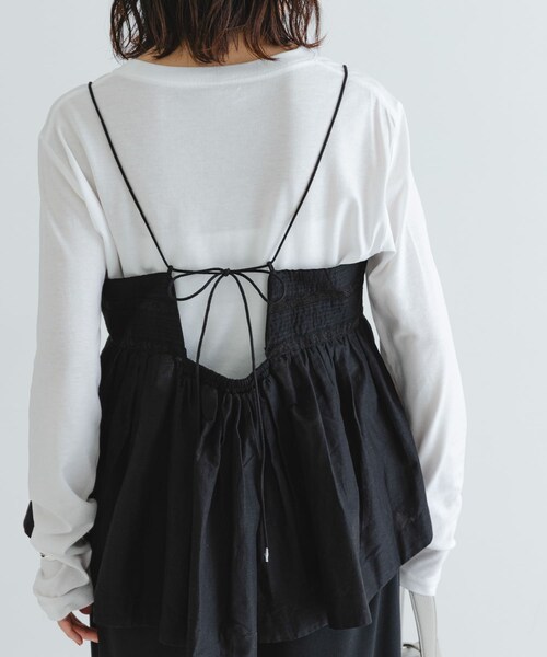 URBAN RESEARCH（アーバンリサーチ）の「レース切り替えキャミブラウス（キャミソール・レディース・BLACK/OFF・FREE）」の22枚目の写真